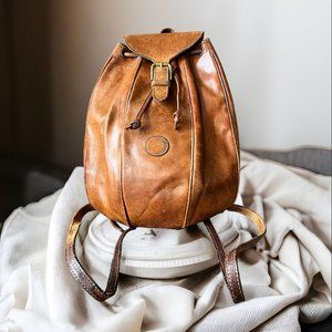IBIZ Brown Vintage Leather Backpack